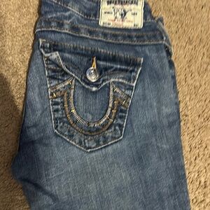 True Religion Blue Boot Cut Jeans